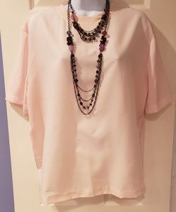 Nell Flowers brand polyester blouse size L
